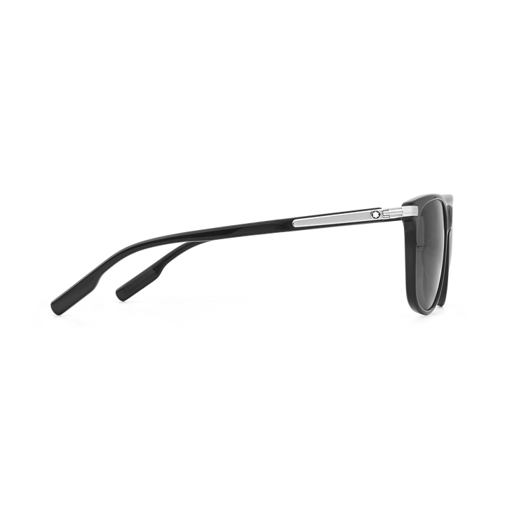 Lunettes de Soleil Rectangulaires avec Monture en Acétate Noire