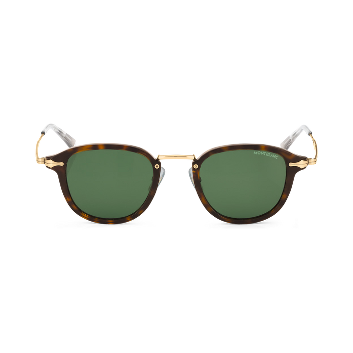 Lunettes de Soleil Rondes avec Monture Injectée Havane