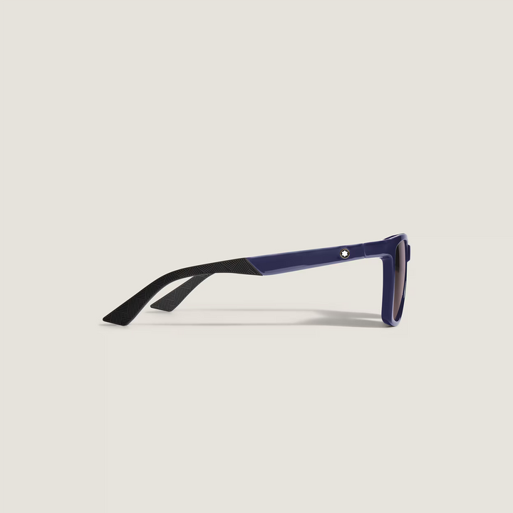 Lunettes de Soleil Carrées avec Monture Injectée Bleue