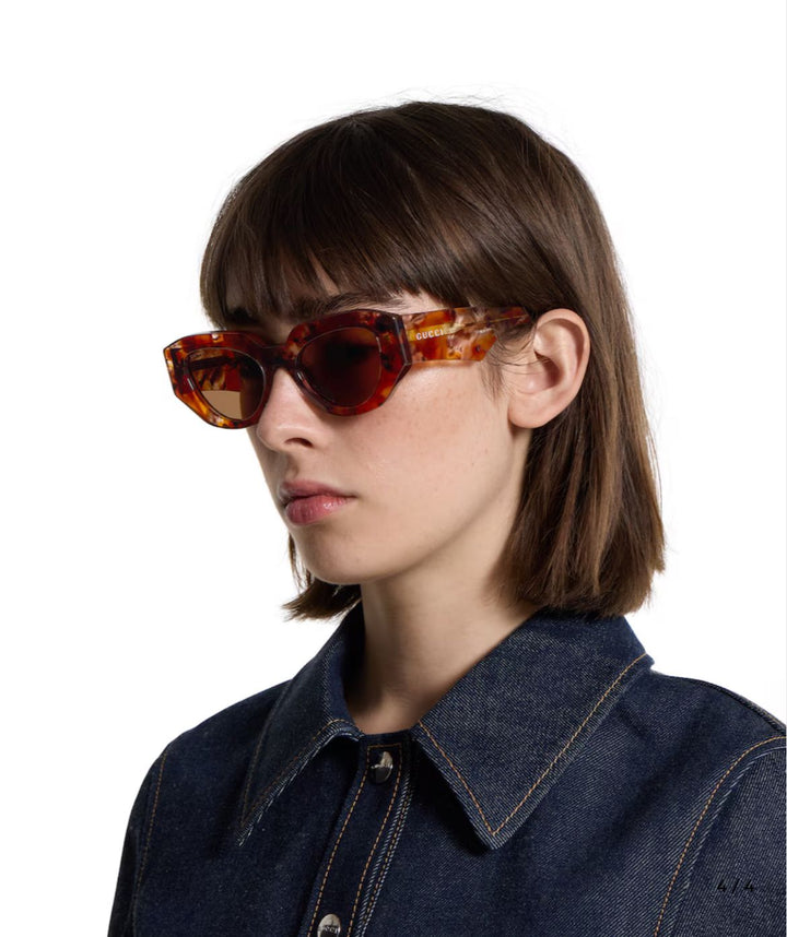 Lunettes de soleil à monture œil-de-chat
