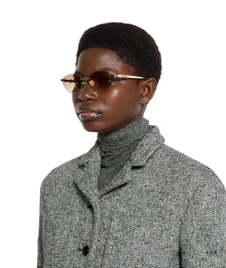 Lunettes de soleil à monture œil-de-chat