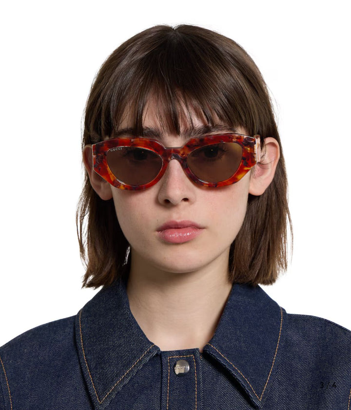 Lunettes de soleil à monture œil-de-chat