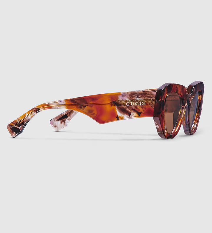 Lunettes de soleil à monture œil-de-chat