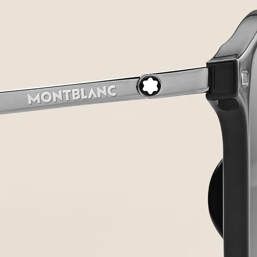Lunettes de Soleil Rondes avec Monture Injectée Noire