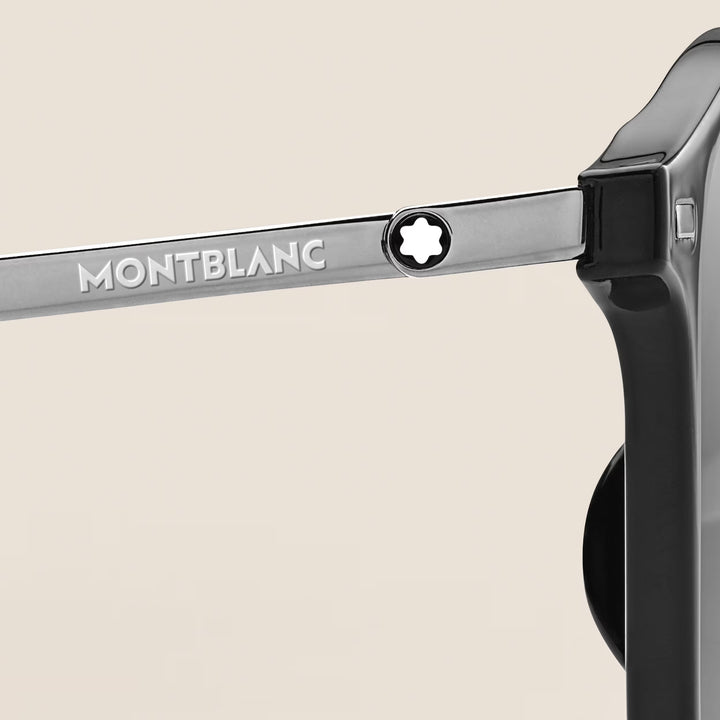 Lunettes de Soleil Rondes avec Monture Injectée Noire