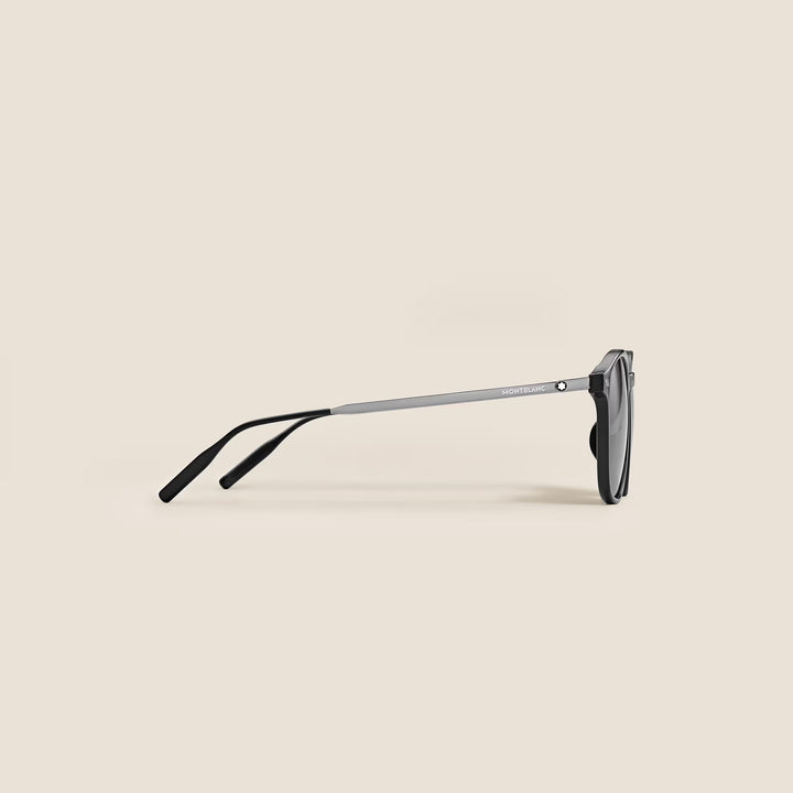Lunettes de Soleil Rondes avec Monture Injectée Noire