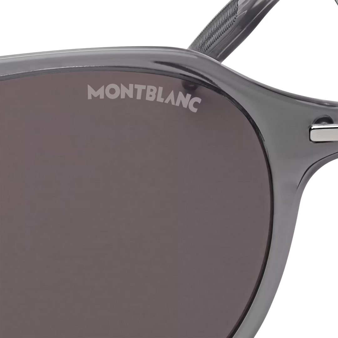 Lunettes de Soleil Rondes avec Monture Injectée Grise