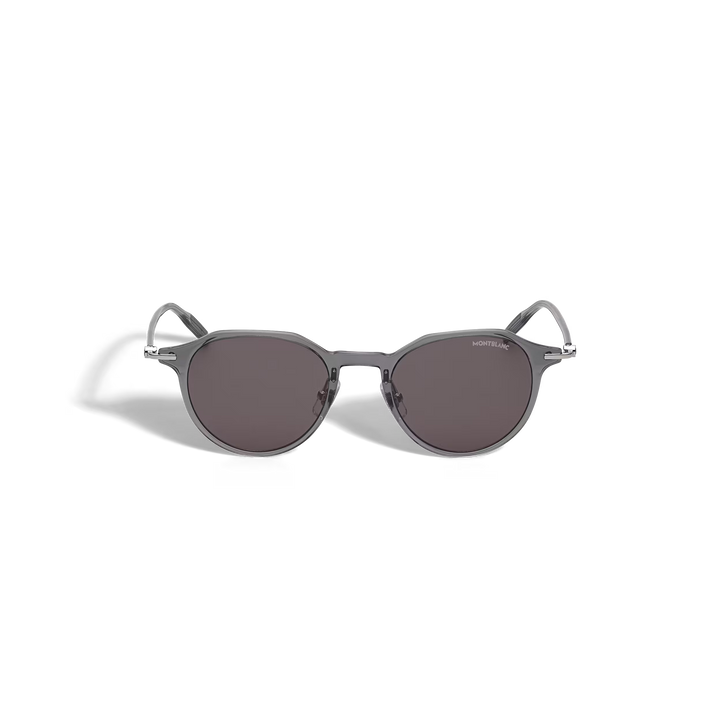 Lunettes de Soleil Rondes avec Monture Injectée Grise