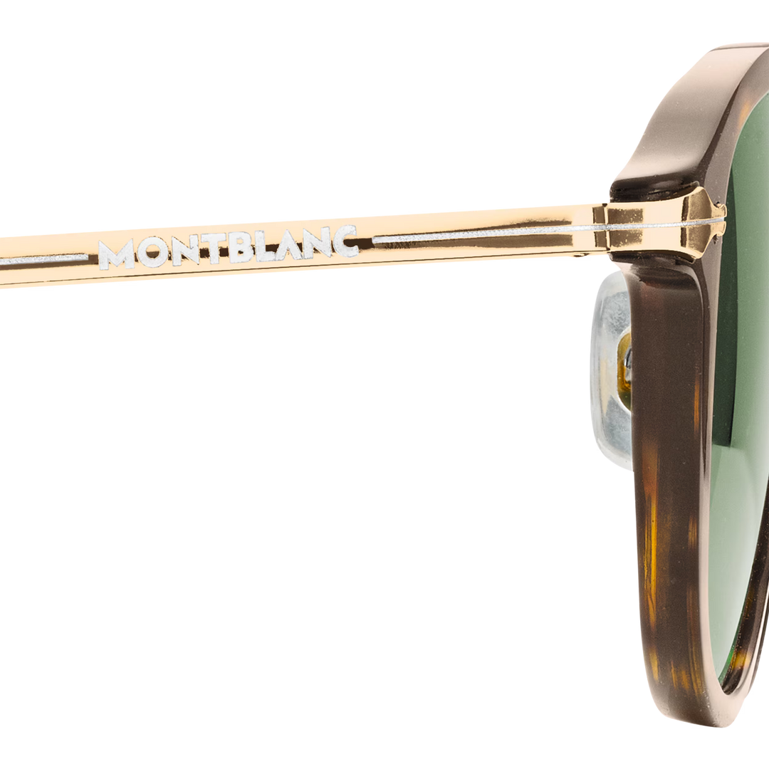 Lunettes de Soleil Rondes avec Monture Injectée Havane