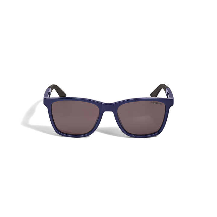 Lunettes de Soleil Carrées avec Monture Injectée Bleue